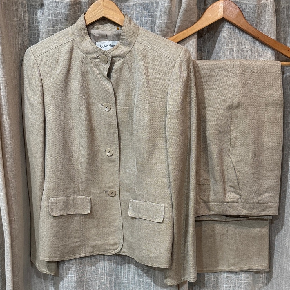 Calvin Klein Light Tan Suit Set